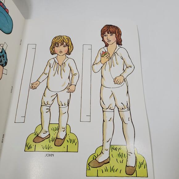 1981 Kate Greenaway Paper Dolls in Full Color by Kathy Allert Book Unused - Picture 4 of 5